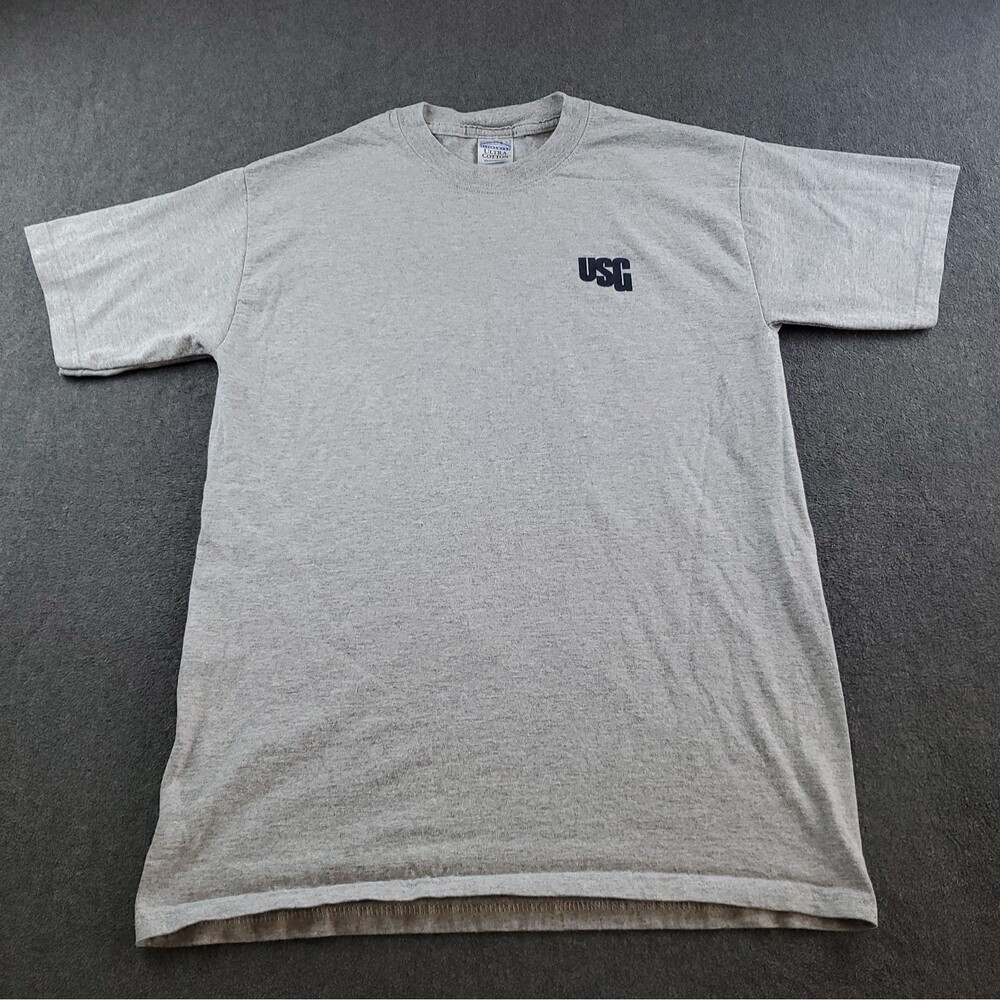 Vintage 90s Gildan Usg Tshirt Men's Size Medium Gray